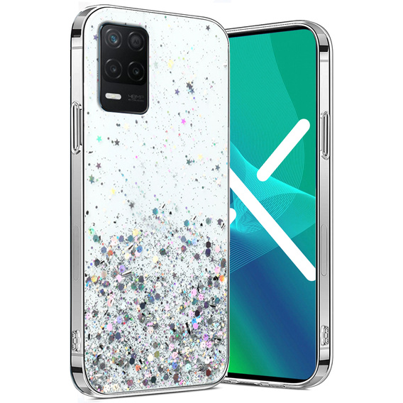 Чoхол до Realme 8 5G, Glittery, прозорий