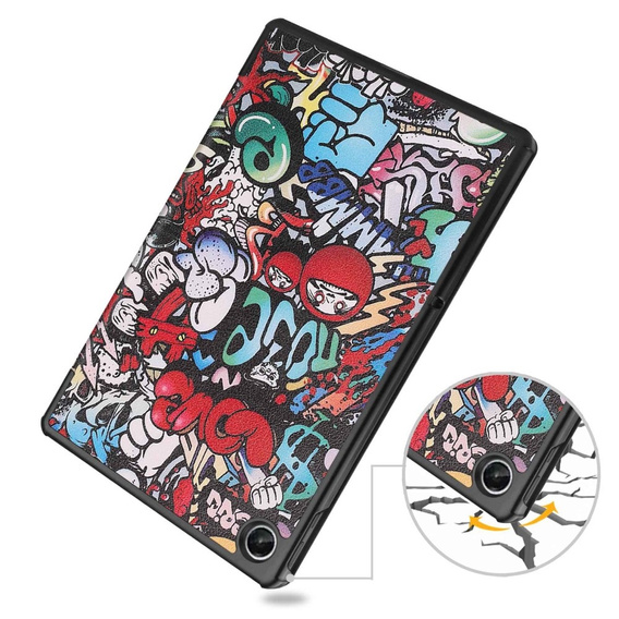 Чехол для Lenovo Tab M10 Plus 10.6 Gen 3 TB-125F TB-128F, Smartcase, graffiti