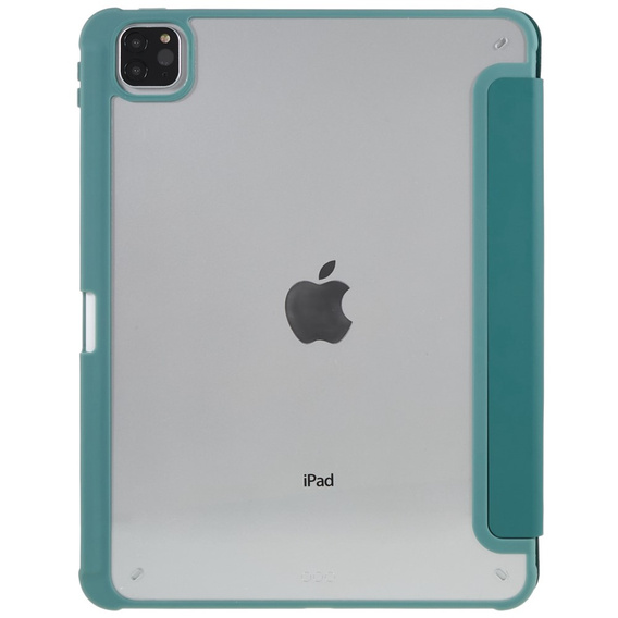 Чехол для iPad Pro 11 2022 / 2021 / 2020 / 2018, Smartcase Hybrid, с местом для стилуса, тёмно-зелёный