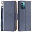 Откидной чехол для Nokia G11 / G21, Litchi Wallet Case, синий