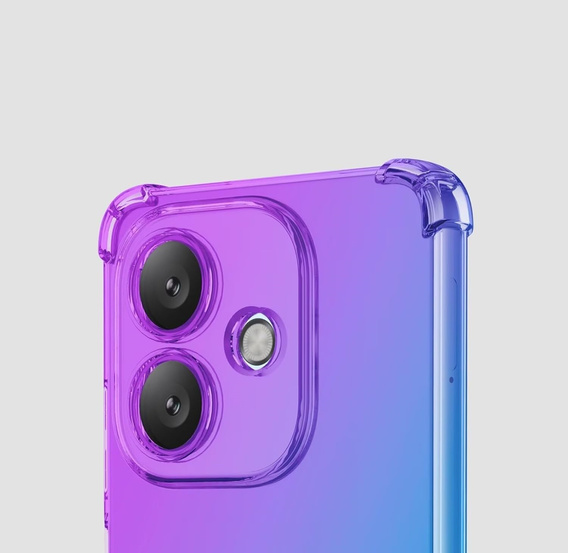 Чохол для Oppo A40 / Oppo A40m, Gradient Dropproof, Фіолетовий / синій