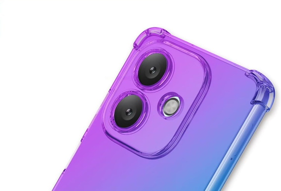 Чохол для Oppo A40 / Oppo A40m, Gradient Dropproof, Фіолетовий / синій