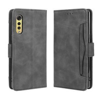 Футляр з клапаном для LG Velvet, Card Slot, чорний