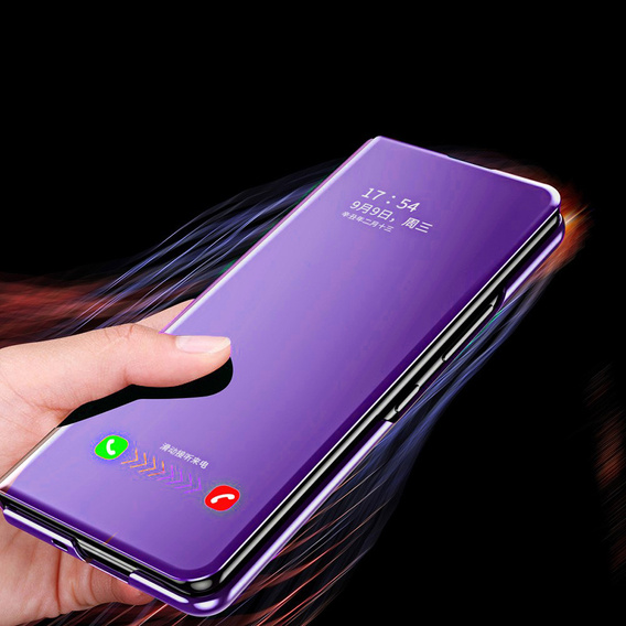 Чoхол до Samsung Galaxy Z Fold3 5G, Clear View, фіолетовий