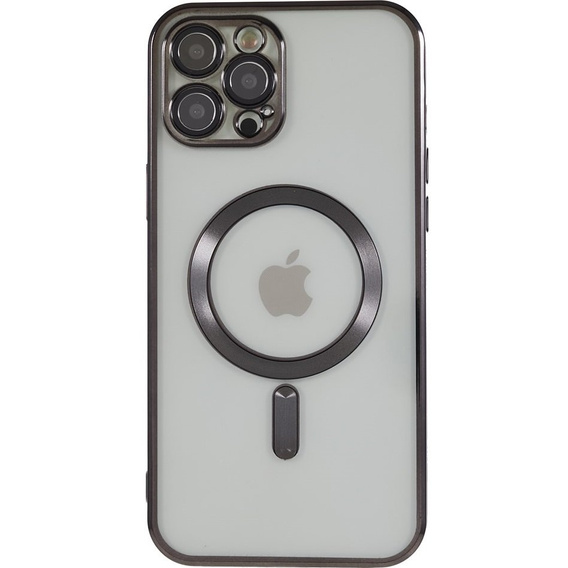 Чохол для iPhone 12 Pro, Electro MagSafe, чорний + Скло на екран