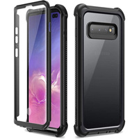 Чoхол до Samsung Galaxy S10 Plus, Dexnor Full Body Rugged, прозорий / чорний