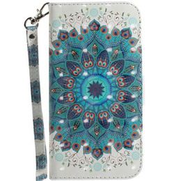 Откидной чехол для Xiaomi Redmi Note 8 Pro, Wallet mandala, белый