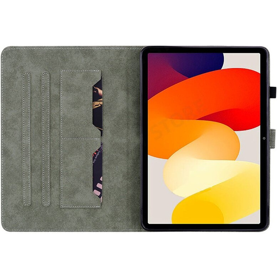 Чoхол до Xiaomi Redmi Pad SE 11", Wallet Pen Slot, зелений