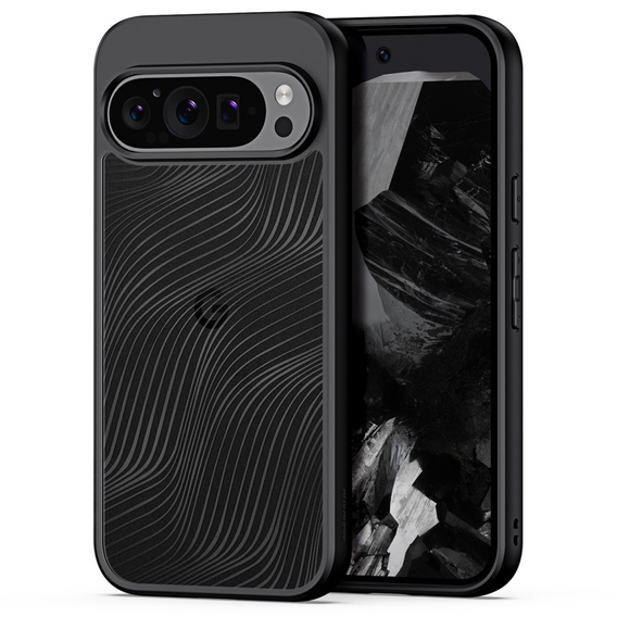 Чехол DuxDucis для Google Pixel 9 / Google Pixel 9 Pro, Aimo case, прозрачный / черный