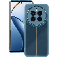 Силіконовий чохол для Realme 12 Pro 5G / 12 Pro+ 5G, з захистом камери, прозорий / синій