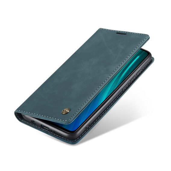 Чехол CASEME для Xiaomi Redmi Note 8 Pro, Leather Wallet Case, бирюзовый