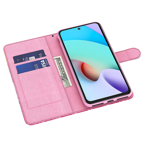 Откидной чехол для Xiaomi Redmi Note 13 Pro+, Wallet, Butterflies синий