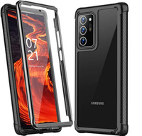 Чoхол Shockproof до Samsung Galaxy Note 20 Ultra, із захисним екраном, чорний