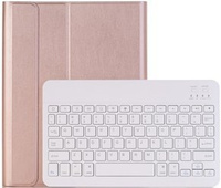 Чехол + клавиатура iPad 7/8/9 10.2 2019/2020/2021, розовый rose gold