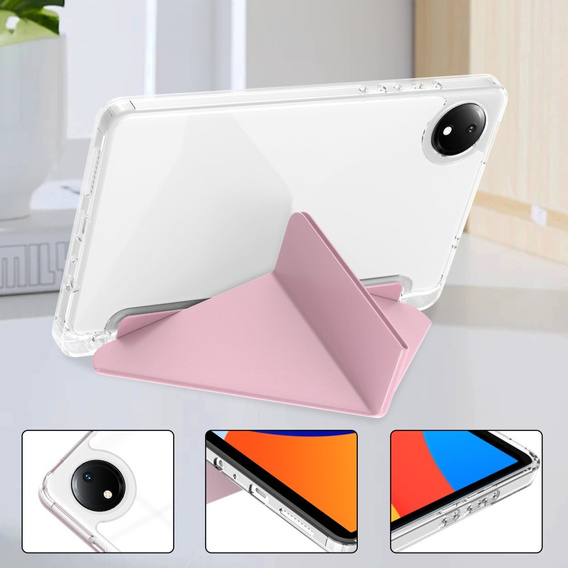 Чехол для Xiaomi Redmi Pad SE 8.7", Origami, розовый rose gold