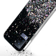 Чехол до Vivo V21 5G, Glittery, чёрный