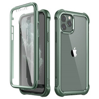 Чoхол до iPhone 11, Dexnor Full Body Rugged, прозорий / зелений