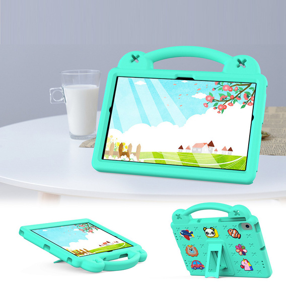 Дитячий чохол для планшета Samsung Tab A8 X200 / X205, Cute Patterns, з підставкою, зелений