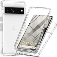 Чoхол Shockproof до Google Pixel 7 Pro 5G, із захисним екраном, прозорий