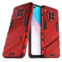 Чехол для Huawei Nova 8i, Military kickstand, красный