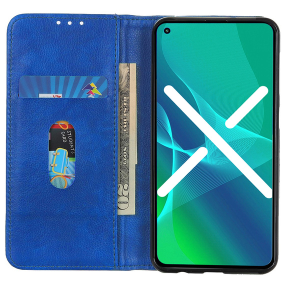 Чехол до Xiaomi Poco X3 NFC / Poco X3 PRO, Wallet Litchi Leather, синий