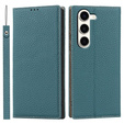 Кожаный чехол для Samsung Galaxy S23 Plus, ERBORD Grain Leather, синий