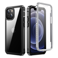 Чoхол Shockproof до iPhone 13, із захисним екраном, чорний