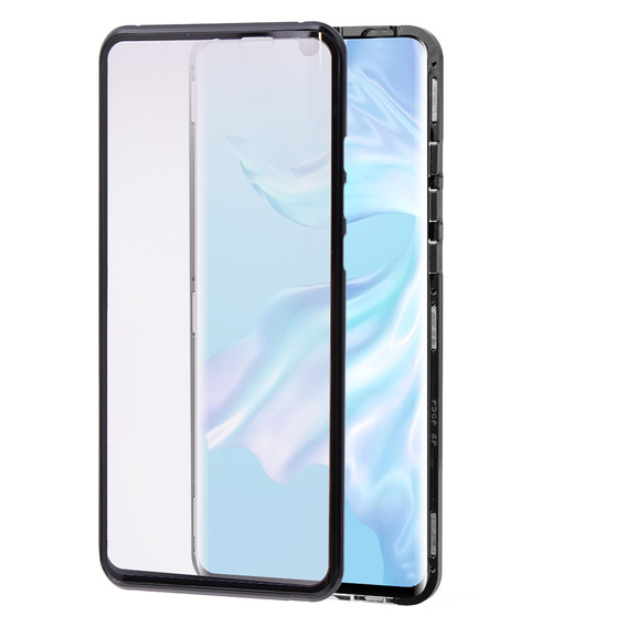 Чохол для Huawei P30 Pro, ERBORD Glass Armor Leather, чорний