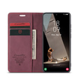 Чехол CASEME для Samsung Galaxy S21 FE, Leather Wallet Case, красный