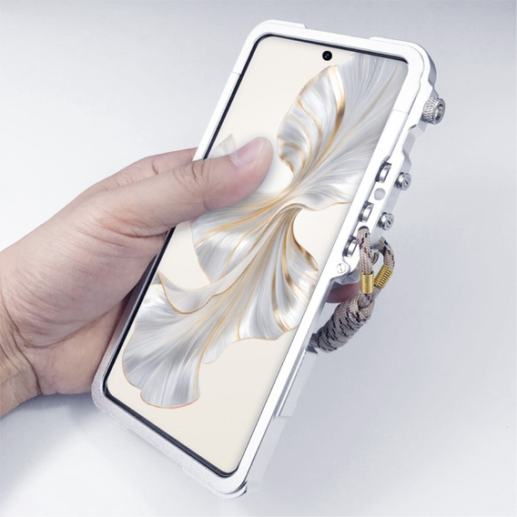 Чехол для Xiaomi Redmi Note 13 Pro 4G, Aluminium Alloy Bumper, серебряный