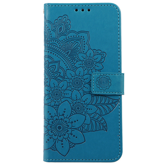 Откидной чехол для Realme 11 Pro 5G / Pro+ 5G, Mandala Flower, синий