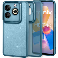 Чехол до Infinix Hot 40i, Glittery Powder, синий