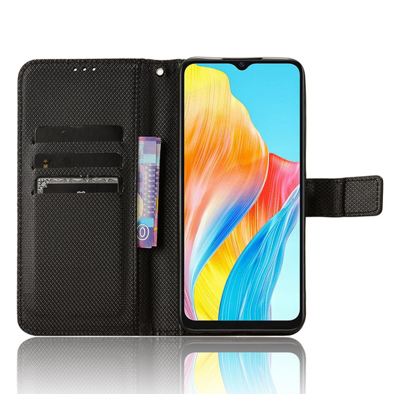 Чохол-книжка для Oppo A38 4G / Oppo A18 4G, Wallet Smart Magnet, чорний