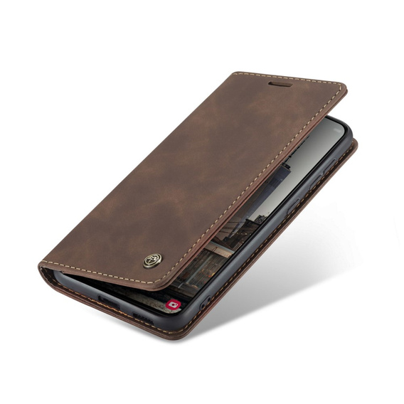 Чохол-сумка для Samsung Galaxy S22+ Plus 5G, Leather Wallet Case, кава