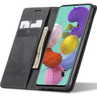 Чохол-сумка для Samsung Galaxy A51, Leather Wallet Case, чорний