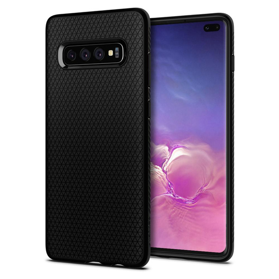 Чoхол Spigen до Samsung Galaxy S10+ Plus, Liquid Air, чорний