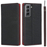 Шкіряний чохол для Samsung Galaxy S22, ERBORD Grain Leather, чорний