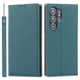 Шкіряний чохол для Samsung Galaxy S23 Ultra, ERBORD Grain Leather, синій