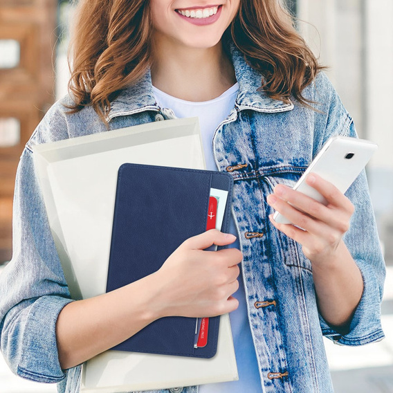 Чехол до Samsung Galaxy Tab A9, Business Card, синий