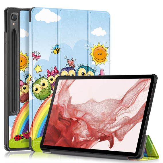 Чехол до Samsung Galaxy Tab S9, Smartcase Hybrid Pen Slot, sweet animals