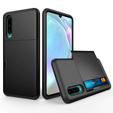 Чехол до Huawei P30, Sliding Card Holder, чёрный