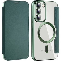 Чохол-книжка для Samsung Galaxy S23, Wallet, MagSafe, зелений