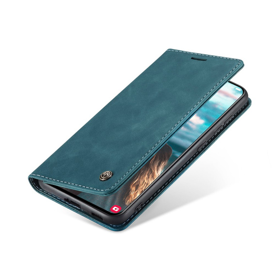 Чехол CASEME для Samsung Galaxy S21 FE, Leather Wallet Case, зелёный