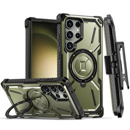 Чoхол до Samsung Galaxy S23 Ultra, Heavy Duty Ring Belt Clip, зелений