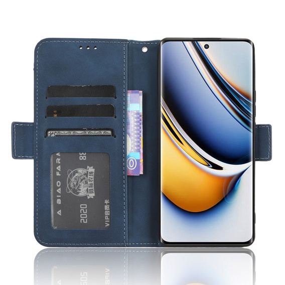 Откидной чехол для Realme 11 Pro 5G / Pro+ 5G, Card Slot, темно-синий