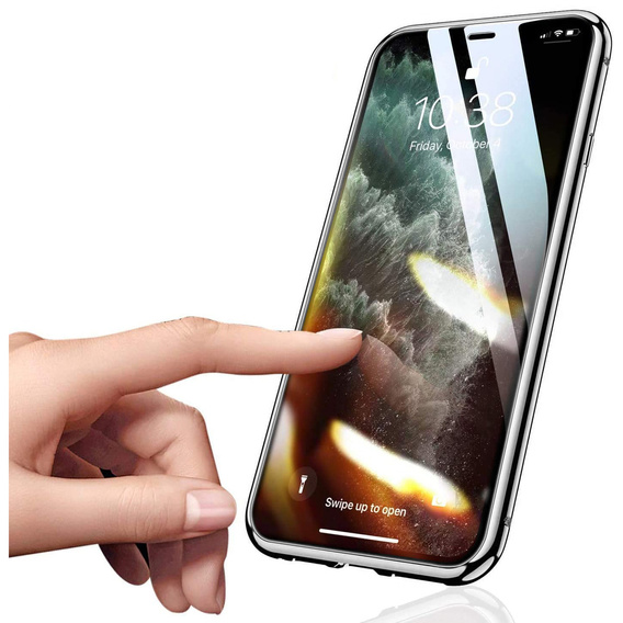 Чехол для iPhone 12, Magnetic Dual Glass, чёрный