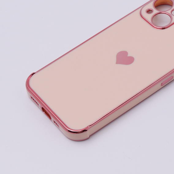 Чехол до Apple iPhone 13, Electro heart, розовый rose gold