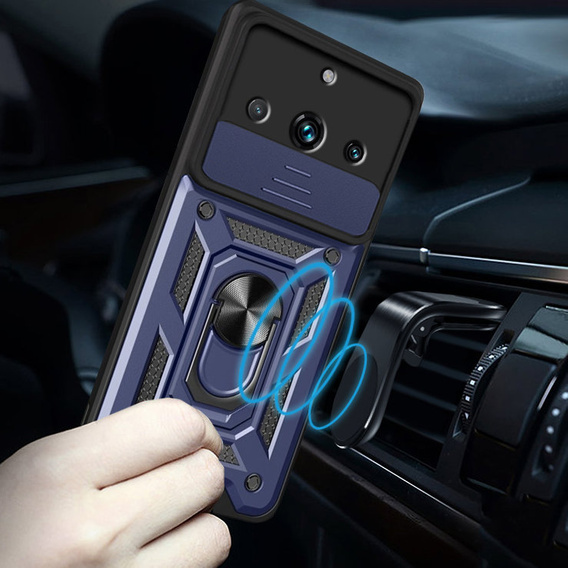 Чехол NOX Camera Slide Realme 11 Pro 5G / 11 Pro+ 5G, CamShield Slide, синий