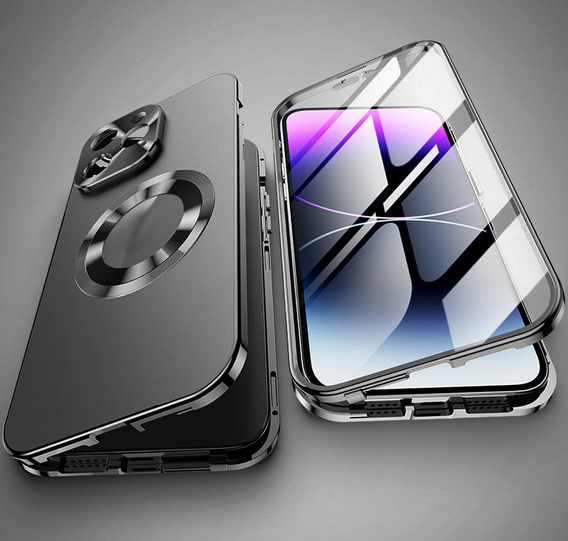 Чохол для iPhone 12 Pro, Dual Glass, для Magsafe, чорний