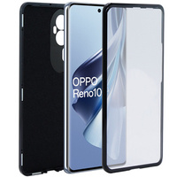 Чохол для Oppo Reno 10, ERBORD Glass Armor Leather, чорний